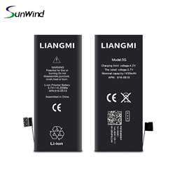 Factory Price 3.7v li-polymer battery for Iphone 5G mobile Phone batteries